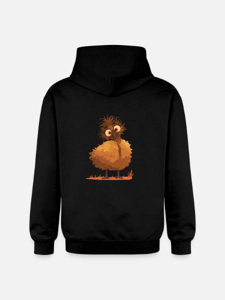 Emus Emu - Gildan Unisex Softstyle® Midweight Hoodie - black