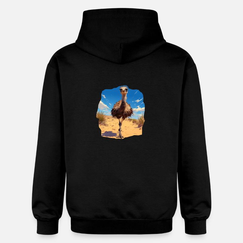 Emus Emu - Sweat à capuche Softstyle® Gildan Unisexe - noir