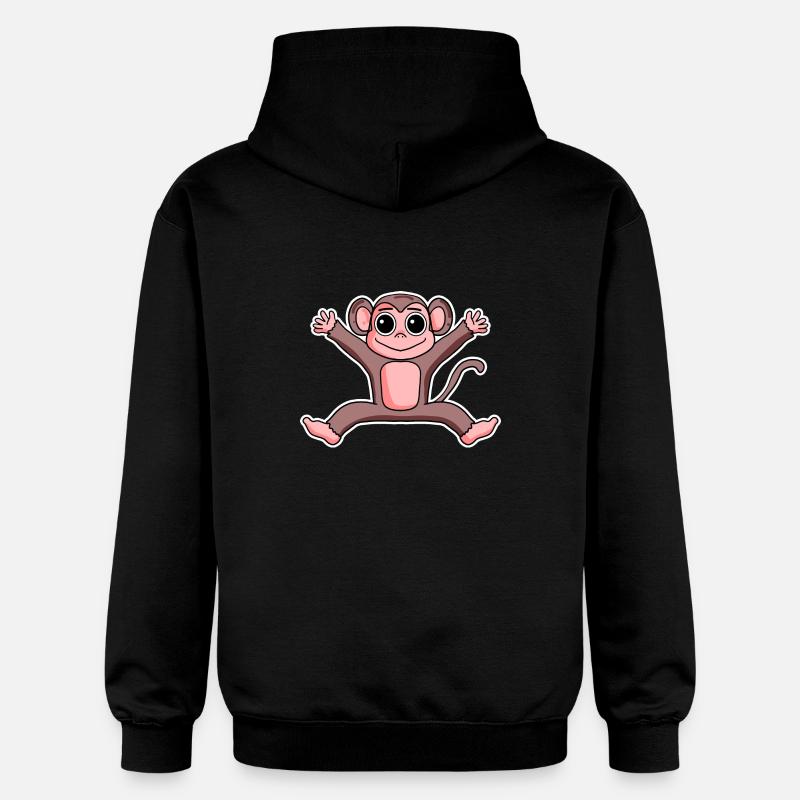 Singe - Sweat à capuche Softstyle® Gildan Unisexe - noir