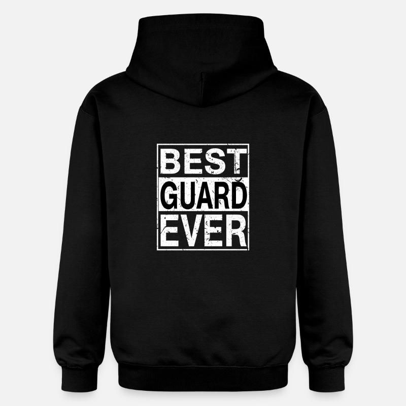 Best Guard ever Guard Gift - Gildan Unisex Softstyle® Midweight Hoodie - black