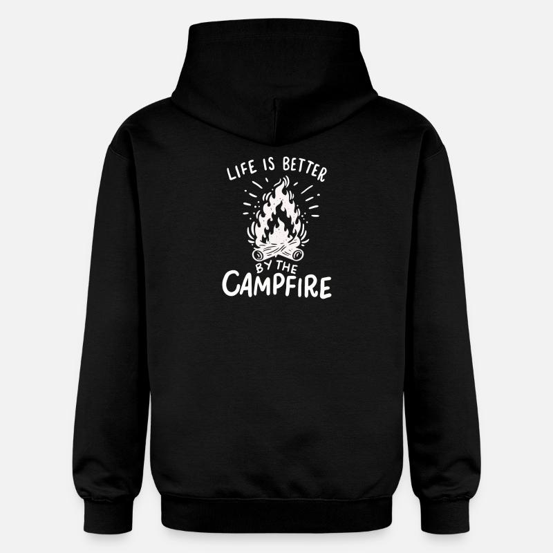 camping - Sweat à capuche Softstyle® Gildan Unisexe - noir
