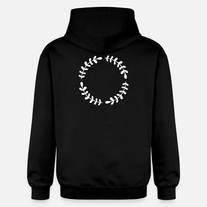 Cadeau d'anniversaire cadre de guirlande - Sweat à capuche Softstyle® Gildan Unisexe - noir