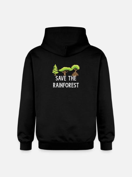 Save The Rainforest - Gildan Unisex Softstyle® Midweight Hoodie - black