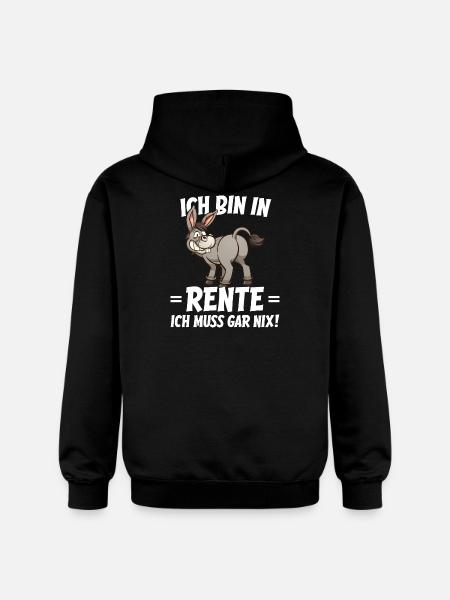 I'm Retired Humor Saying - Gildan Unisex Softstyle® Midweight Hoodie - black
