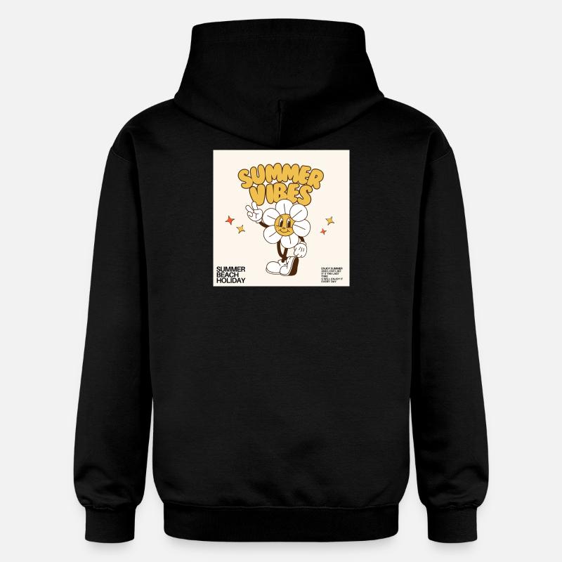 Summer Vibes Design - Sweat à capuche Softstyle® Gildan Unisexe - noir