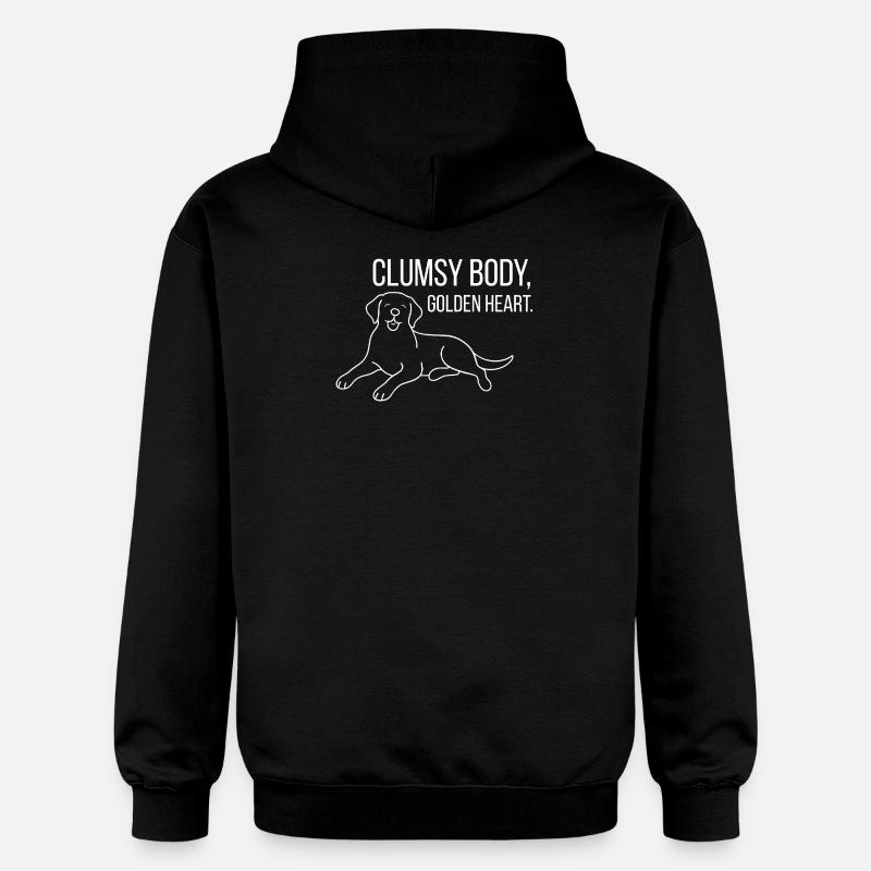 Labrador avec humour - Sweat à capuche Softstyle® Gildan Unisexe - noir