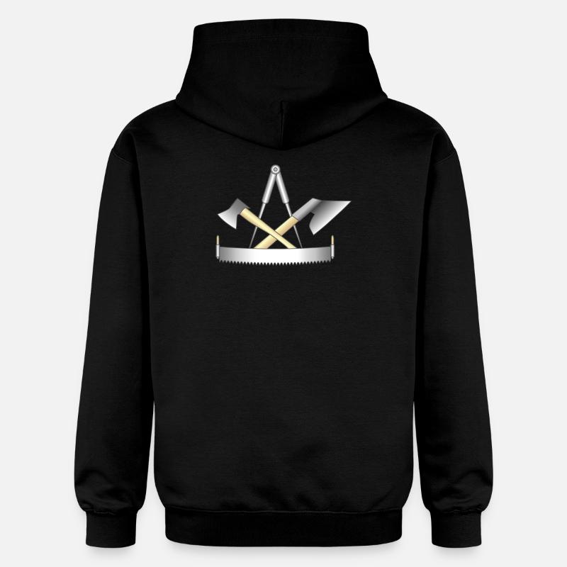 Charpentier, signe de guilde - Sweat à capuche Softstyle® Gildan Unisexe - noir