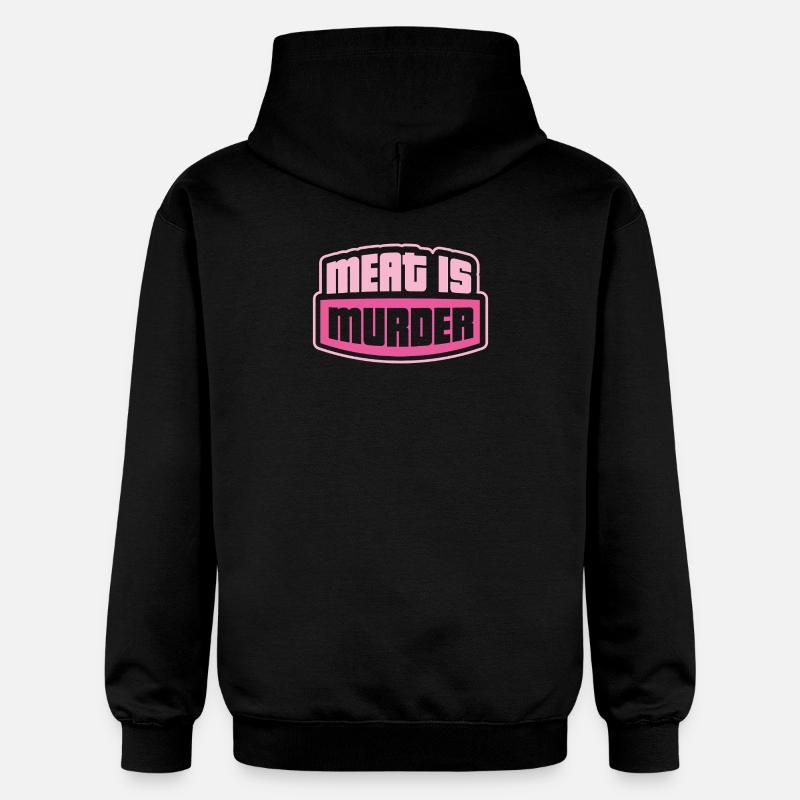 Déclaration végétalienne - Sweat à capuche Softstyle® Gildan Unisexe - noir