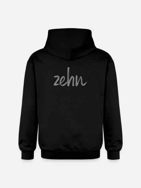 ten 10 birthday gift number - Gildan Unisex Softstyle® Midweight Hoodie - black