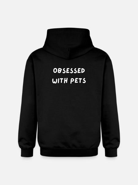 Obsessed with pets - Gildan Unisex Softstyle® Midweight Hoodie - black