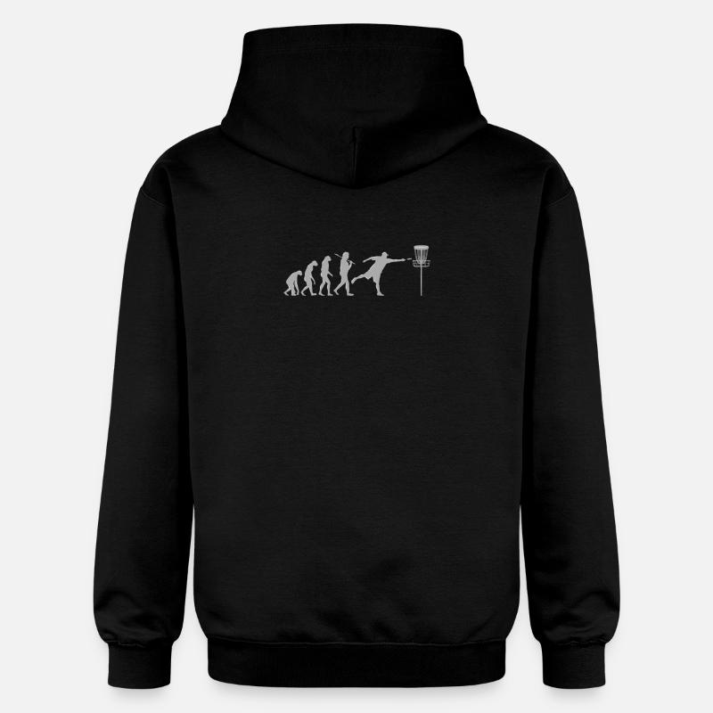Disc Golf Evolution - Sweat à capuche Softstyle® Gildan Unisexe - noir