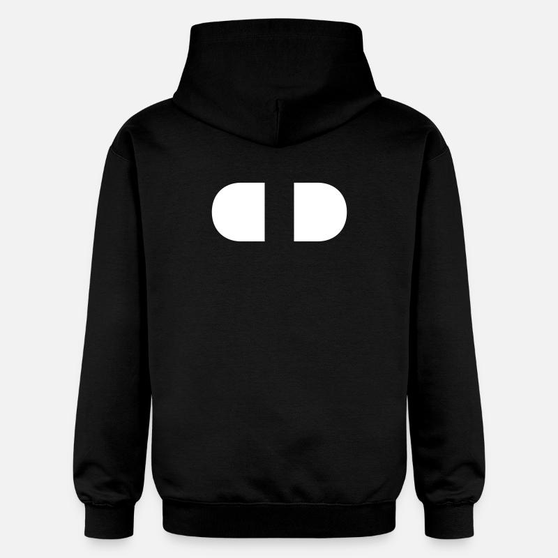 Controller-Split-White - Gildan Unisex Softstyle® Midweight Hoodie - black
