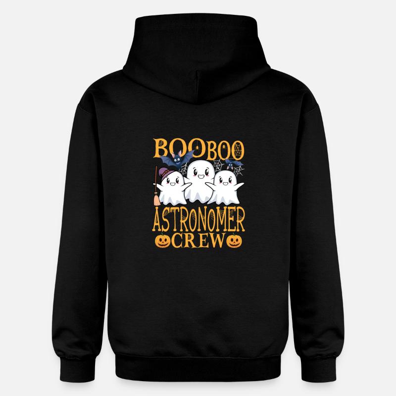 Astronome uu Drôle d’astronome - Sweat à capuche Softstyle® Gildan Unisexe - noir