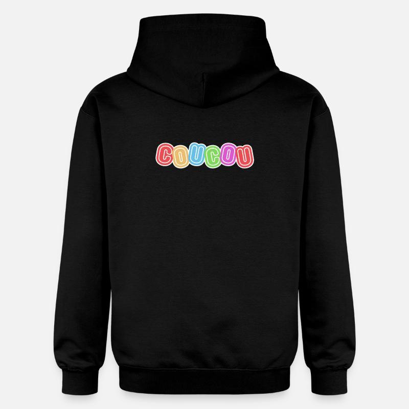 Hallo, hallo, Höflichkeit - Gildan Unisex Softstyle® Midweight Hoodie - Schwarz