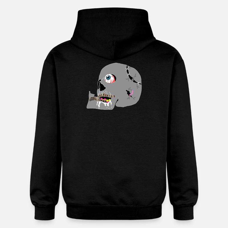 crâne - Sweat à capuche Softstyle® Gildan Unisexe - noir