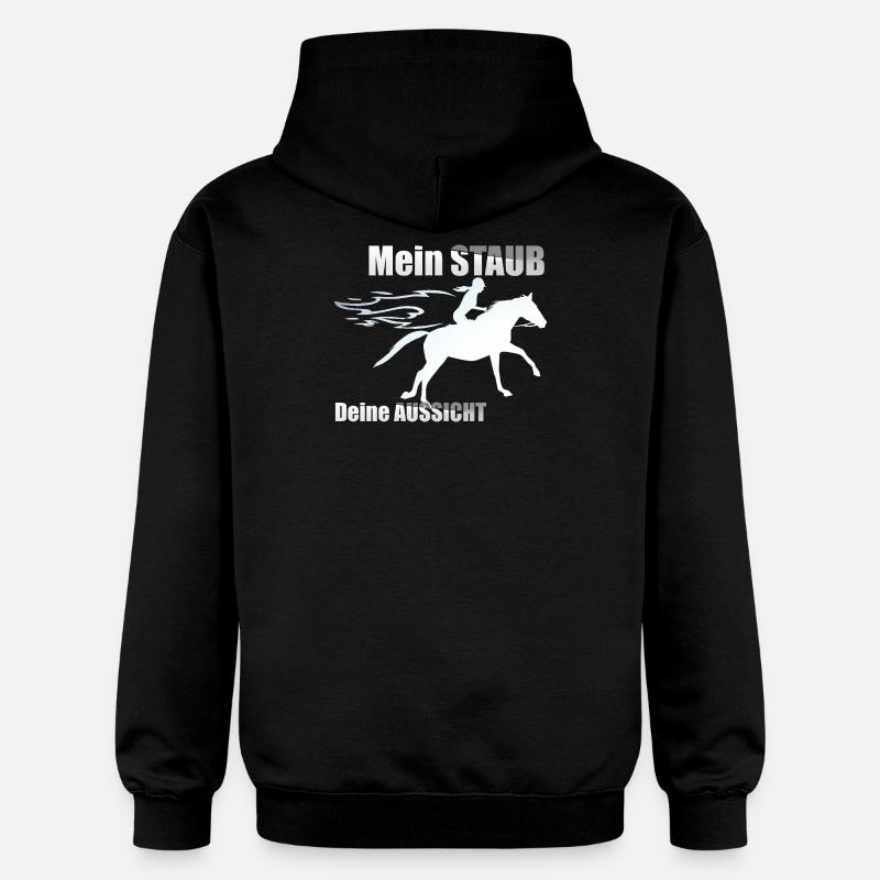 Cavalière au galop drôle - Sweat à capuche Softstyle® Gildan Unisexe - noir