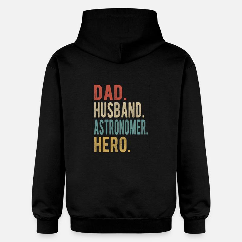 Astronome Papa Mari Héros - Sweat à capuche Softstyle® Gildan Unisexe - noir