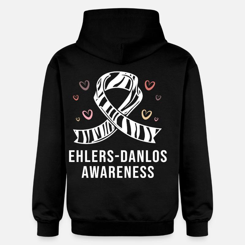 Syndrome d’Ehlers-Danlos EDS HSD - Sweat à capuche Softstyle® Gildan Unisexe - noir