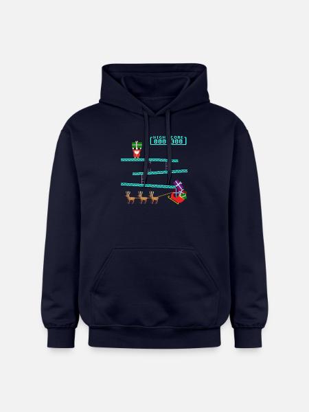 Santa Kong - Gildan Unisex Softstyle® Midweight Hoodie - Navy