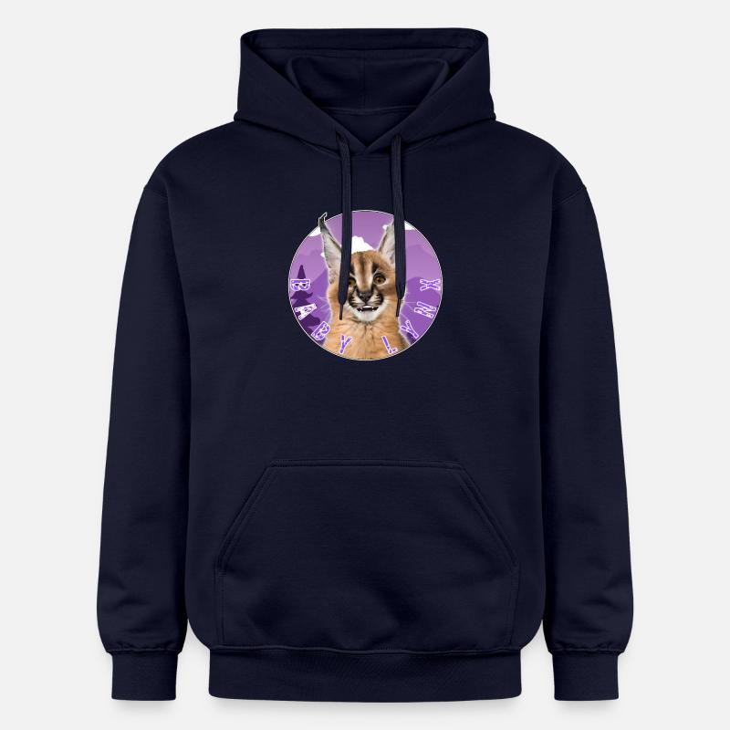 Chat Bébé Lynx - Sweat à capuche Softstyle® Gildan Unisexe - bleu marine