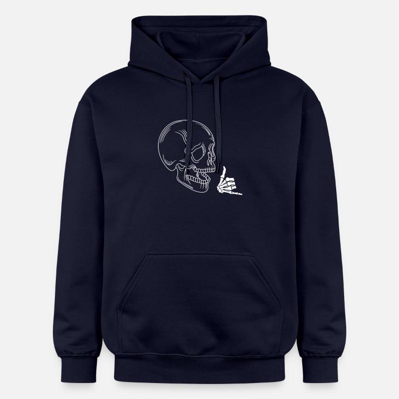 Crâne à bascule - Sweat à capuche Softstyle® Gildan Unisexe - bleu marine
