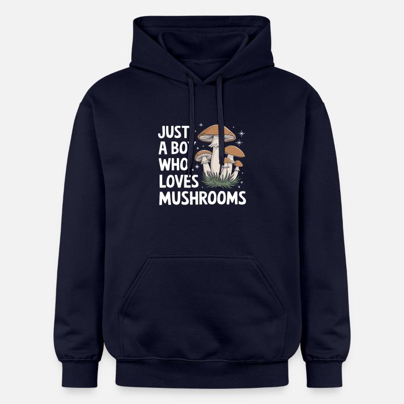 Champignons Champignons Champignon Champignon - Sweat à capuche Softstyle® Gildan Unisexe - bleu marine