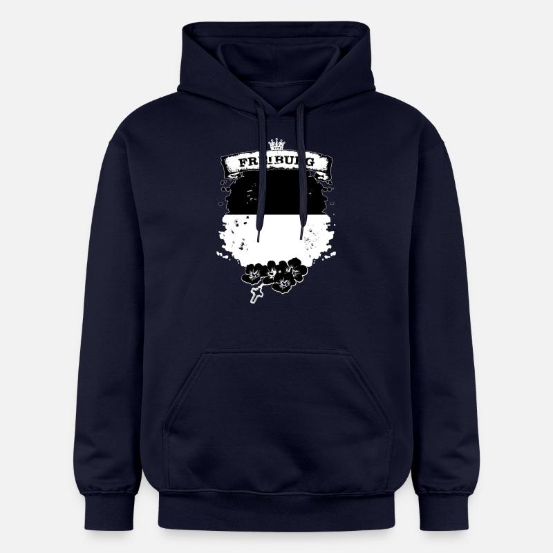 Fribourg - Sweat à capuche Softstyle® Gildan Unisexe - bleu marine