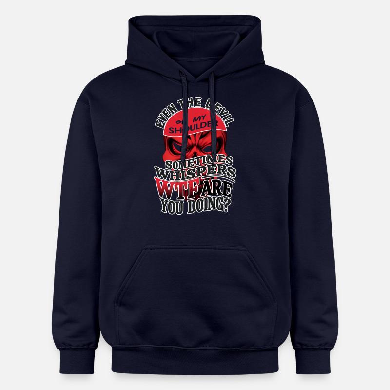 Devil's Whisper: Inner Conflict Edition - Gildan Unisex Softstyle® Midweight Hoodie - navy