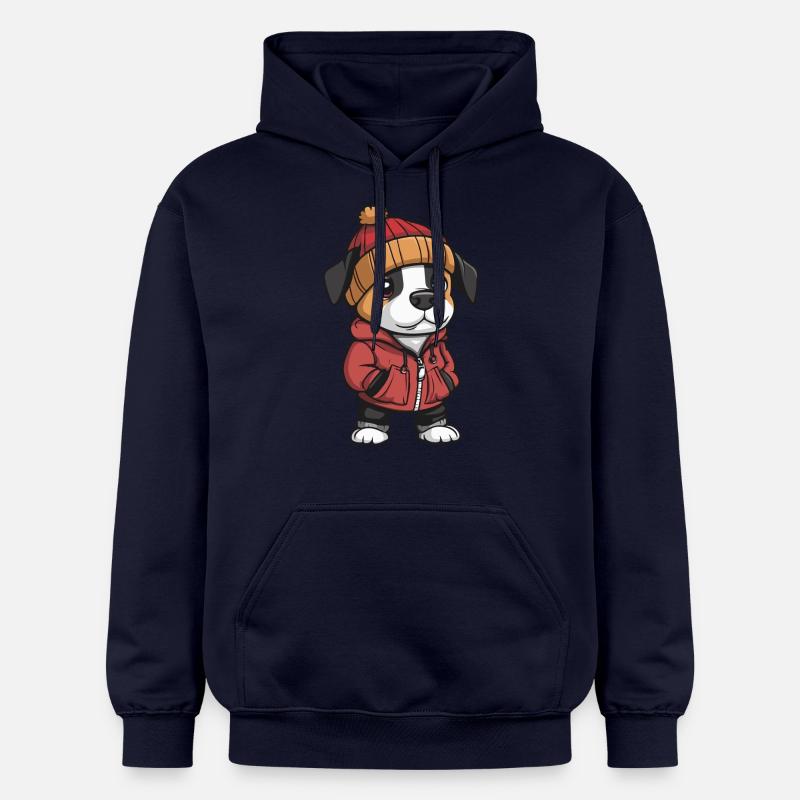 Jack Russell Terrier Chien Élégant - Sweat à capuche Softstyle® Gildan Unisexe - bleu marine