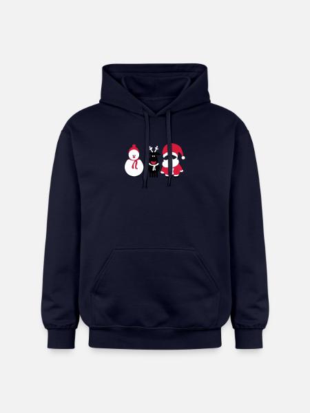 noël équipe 3 - Sweat à capuche Softstyle® Gildan Unisexe - bleu marine