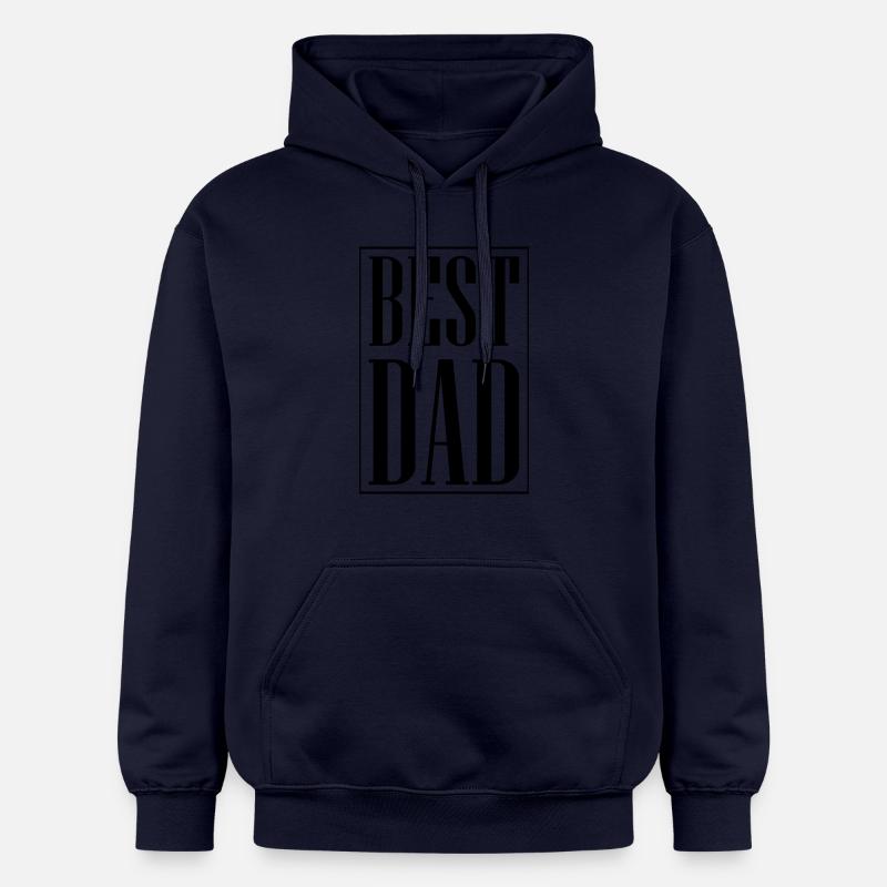 Meilleur papa papa - Sweat à capuche Softstyle® Gildan Unisexe - bleu marine