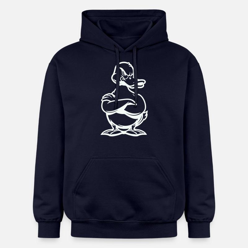 Bande dessinée Duck Duck - Sweat à capuche Softstyle® Gildan Unisexe - bleu marine
