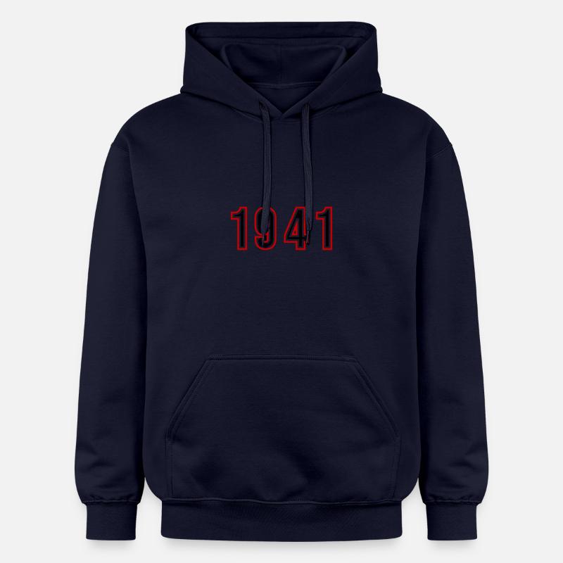 1941 Numéro de l’année - Sweat à capuche Softstyle® Gildan Unisexe - bleu marine