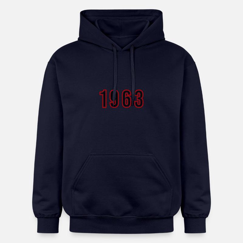 1963 Numéro de l’année - Sweat à capuche Softstyle® Gildan Unisexe - bleu marine