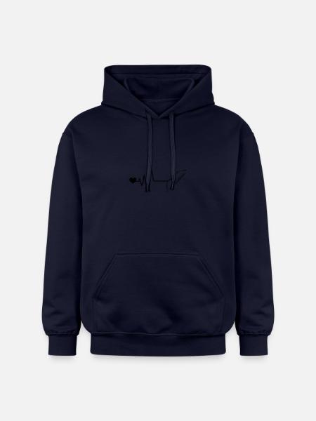 Arc et flèche Pulse Love - Sweat à capuche Softstyle® Gildan Unisexe - bleu marine
