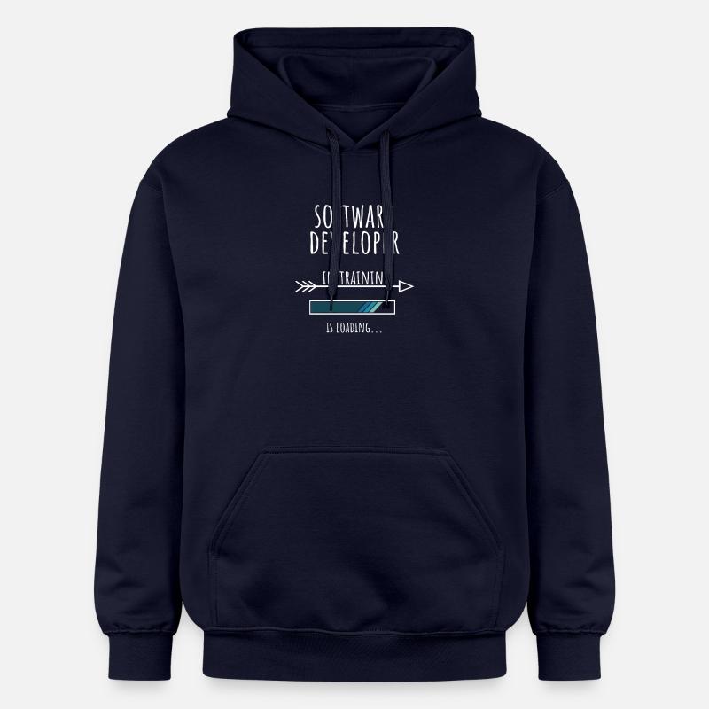 Software Developer in Ausbildung Geschenk - Gildan Unisex Softstyle® Midweight Hoodie - Navy