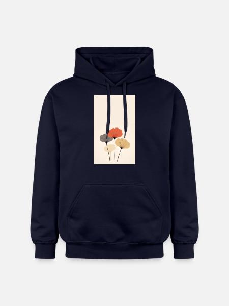 Ginkgo - Gildan Unisex Softstyle® Midweight Hoodie - navy