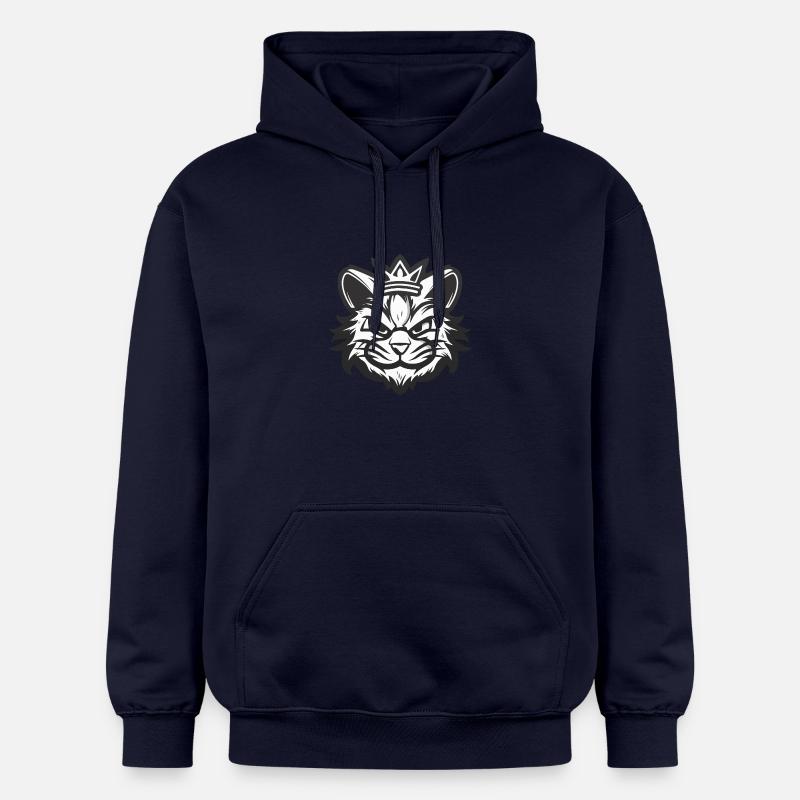 Couronne de tête de chat - Sweat à capuche Softstyle® Gildan Unisexe - bleu marine