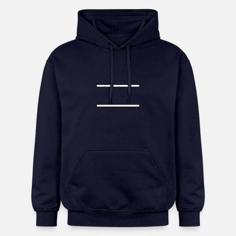Symbole de ligne Dash - Sweat à capuche Softstyle® Gildan Unisexe - bleu marine