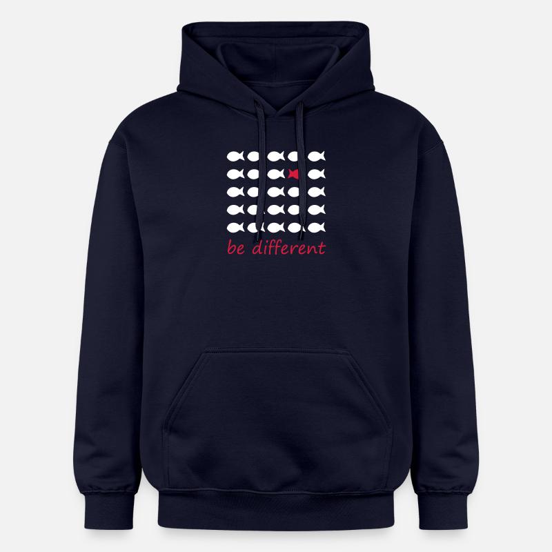 être différent - Sweat à capuche Softstyle® Gildan Unisexe - bleu marine