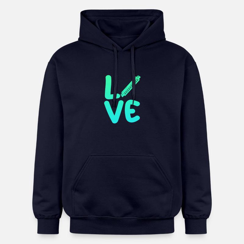 Harmonica Harmonica - Sweat à capuche Softstyle® Gildan Unisexe - bleu marine