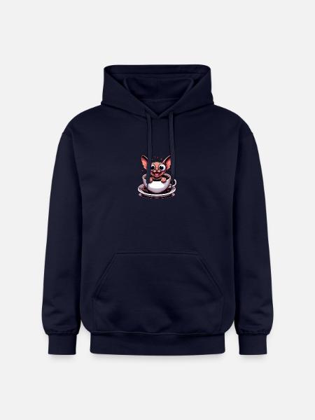 Sphinx Katze Kaffee Koffeinschock Lustig - Gildan Unisex Softstyle® Midweight Hoodie - Navy