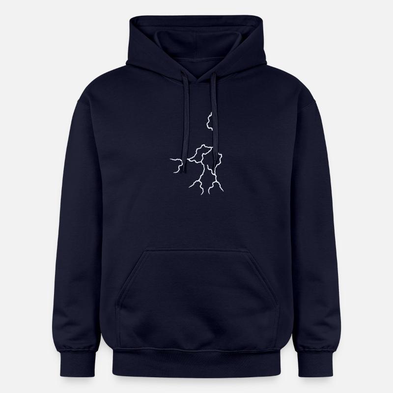 Foudre - Sweat à capuche Softstyle® Gildan Unisexe - bleu marine