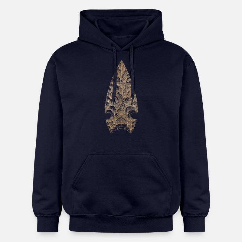 Pointe de flèche - Sweat à capuche Softstyle® Gildan Unisexe - bleu marine