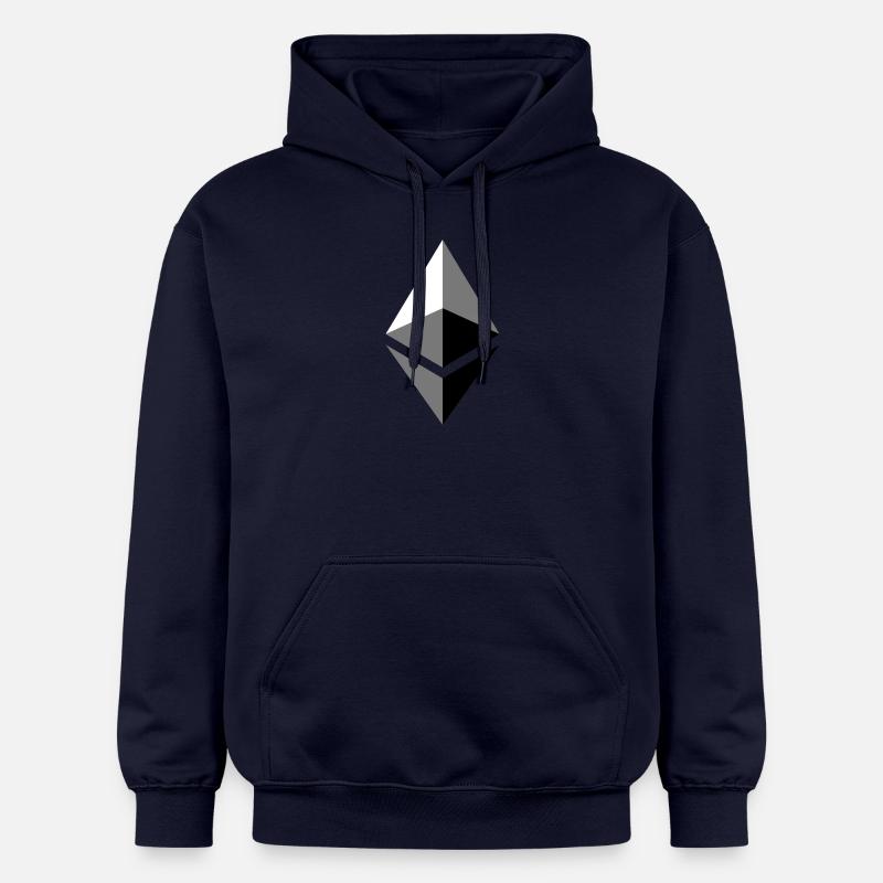 ETH éther Etherium - Sweat à capuche Softstyle® Gildan Unisexe - bleu marine