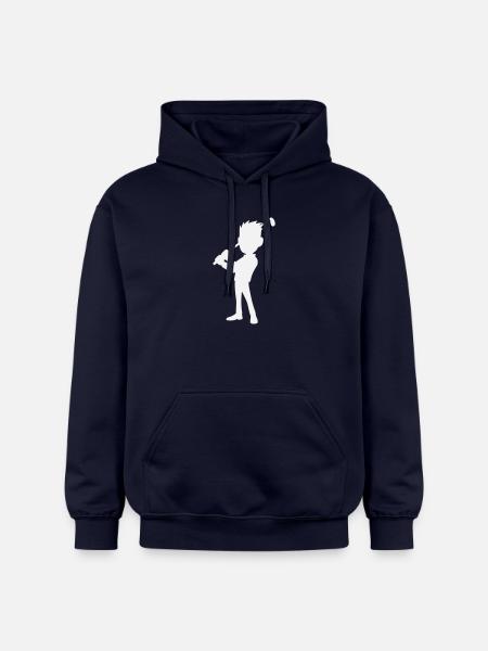 Golf Design, Golfer Silhouette - Gildan Unisex Softstyle® Midweight Hoodie - navy