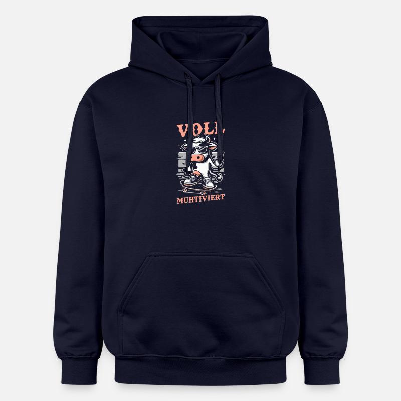 Vache entièrement mutilée - Sweat à capuche Softstyle® Gildan Unisexe - bleu marine