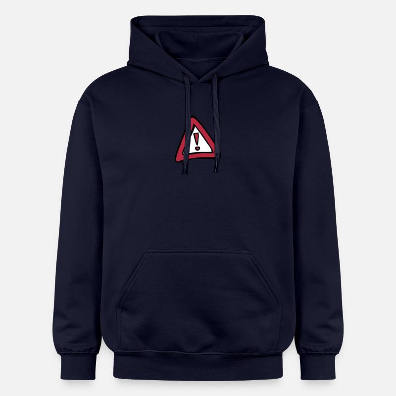 signalisation danger panneau triangle 50 - Sweat à capuche Softstyle® Gildan Unisexe - bleu marine