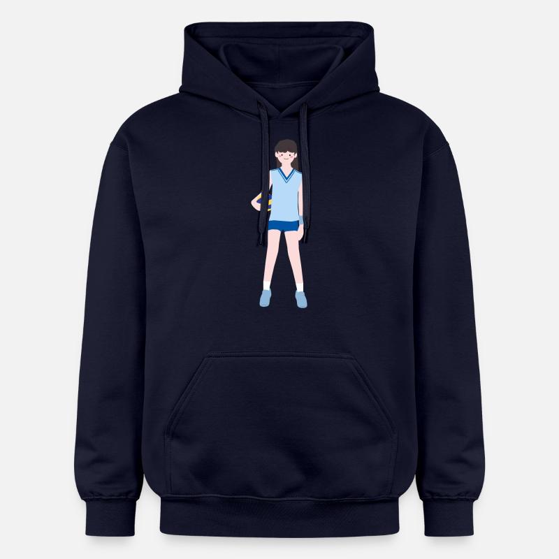 Joueuse de volley-ball3 - Sweat à capuche Softstyle® Gildan Unisexe - bleu marine