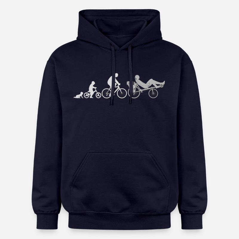 Vélo couché Evolution - Sweat à capuche Softstyle® Gildan Unisexe - bleu marine